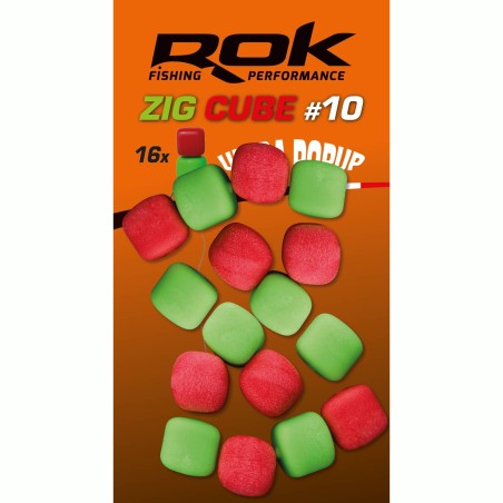 ZIG CUBE MIX taille10 - RED + GREEN 