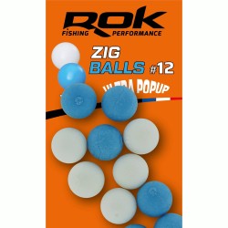 ZIG BALL taille12 - WHITE+BLUE 