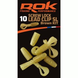 SCREW LEAD CLIP SL - BROWN SET - KIT CLIP PLOMB VISSÉ CAMO MARRON 