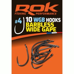 WGB taille4 - BARBLESS WIDE GAPE HOOKS taille4 - HAMECONS BARBLESS WIDE GAP taille4 