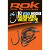 WGB taille4 - BARBLESS WIDE GAPE HOOKS taille4 - HAMECONS BARBLESS WIDE GAP taille4 