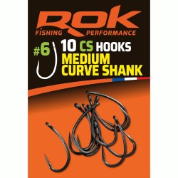 CS taille6 - MEDIUM CURVE SHANK HOOKS taille6 - HAMECONS MEDIUM CURVE SHANK taille6 