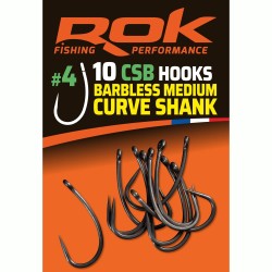CSB taille4 - BARBLESS MEDIUM CURVE SHANK HOOKS taille4 - HAMECONS BARBLESS MEDI 