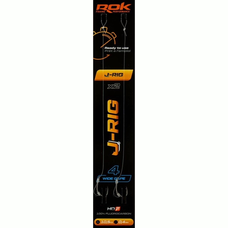 J-RIG WG taille4 - 2X PACK / LOT DE 2X MONTAGES J-RIG WIDE GAPE taille4 