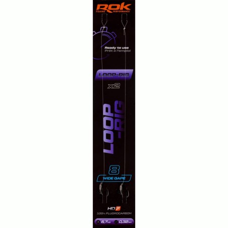 LOOP-RIG WG taille8 - 2X PACK / LOT DE 2X MONTAGES LOOP-RIG WIDE GAPE taille8 
