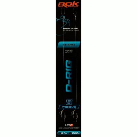 D-RIG WG taille8 - 2X PACK / LOT DE 2X MONTAGES D-RIG WIDE GAPE taille8 