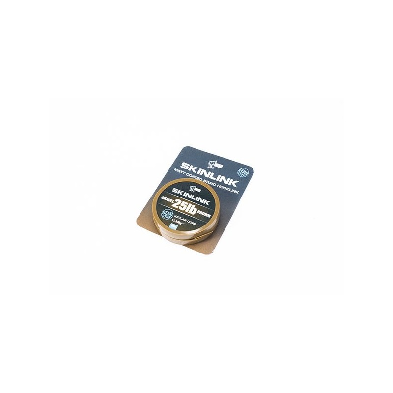 SKINLINK SEMI STIFF 25LB GRAVEL 10M NASH 