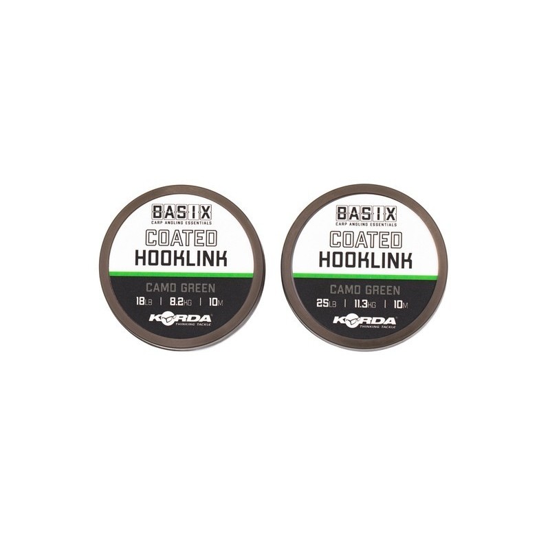 BASIX COATED HOOKLINK 18lb 10m KORDA 