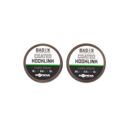 BASIX COATED HOOKLINK 18lb 10m KORDA 
