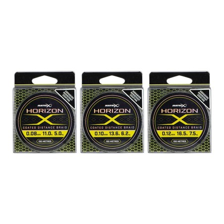 MATRIX HORIZON X COATED DISTANCE BRAID 0.10MM 150M MATRIX