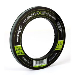 MATRIX HORIZON X TAPERED SHOCK LEADER - 8LB / 12LB (12M) X5 MATRIX