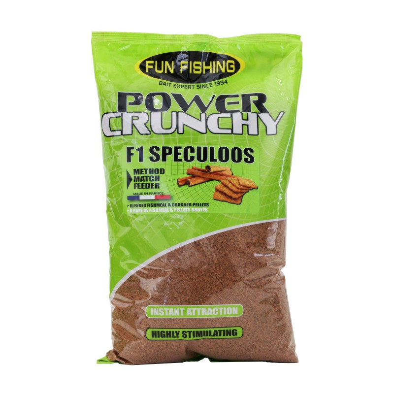 AMORCE POWER CRUNCHY - SAC 2KG - F1 SPECULOOS - NATUREL 