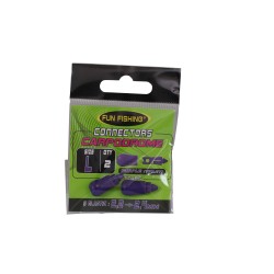 CONNECTEURS (X2) - L - VIOLET 