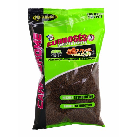 PELLETS SURDOSES - 700GR - 3MM - CARAMEL & VANILLA 