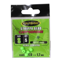 PERLE STRIPPA - VERTE - 5MM X5 