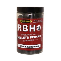 RBH - PELLETS PERCES - 230GR - 15MM - MOULE ECREVISSE 