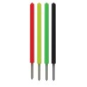 KIT ANTENNES SERIES PRO - 1,7MM (ROUGE, JAUNE, VERT, NOIR) - X8 