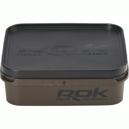 6L GREENISH BROWN SQUARE BOX XL / BOITE CARREE 6L XL MARRON VERT (AVEC ROK FISHING PERFORMANCE