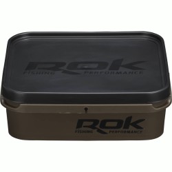 6L GREENISH BROWN SQUARE BOX XL / BOITE CARREE 6L XL MARRON VERT (AVEC ROK FISHING PERFORMANCE