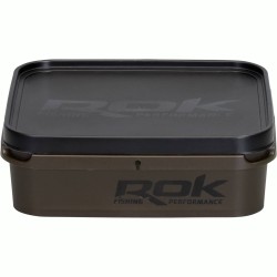 6L GREENISH BROWN SQUARE BOX XL / BOITE CARREE 6L XL MARRON VERT (AVEC ROK FISHING PERFORMANCE