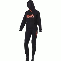ROK BLACK HOODIE - L / SWEAT ROK NOIR - TAILLE L ROK FISHING PERFORMANCE