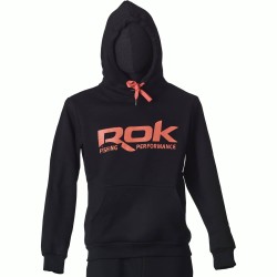 ROK BLACK HOODIE - L / SWEAT ROK NOIR - TAILLE L ROK FISHING PERFORMANCE