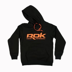 ROK BLACK HOODIE - L / SWEAT ROK NOIR - TAILLE L ROK FISHING PERFORMANCE