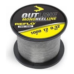 NYLON OUTLINE MONOREEL LINE 20LB 40MM 1000M AVID CARP