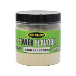 ARÔME POUDRE CONCENTRÉ POWER FLAVOUR 150G VANILLE SCOPEX FUN FISHING