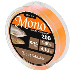 TM HI-VIS MONO ORANGE 0.20/4.2KG 200M TROUT MASTER