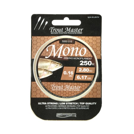 MONO 0.16/2.80KG 200M TROUT MASTER