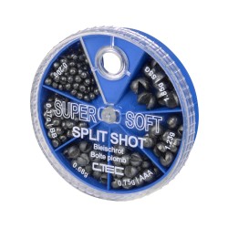 SUPER SOFT SPLIT SHOT 6 COMPARTMENTS C-TEC COARSE