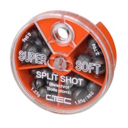 SUPER SOFT SPLIT SHOT 4 COMPARTMENTS C-TEC COARSE