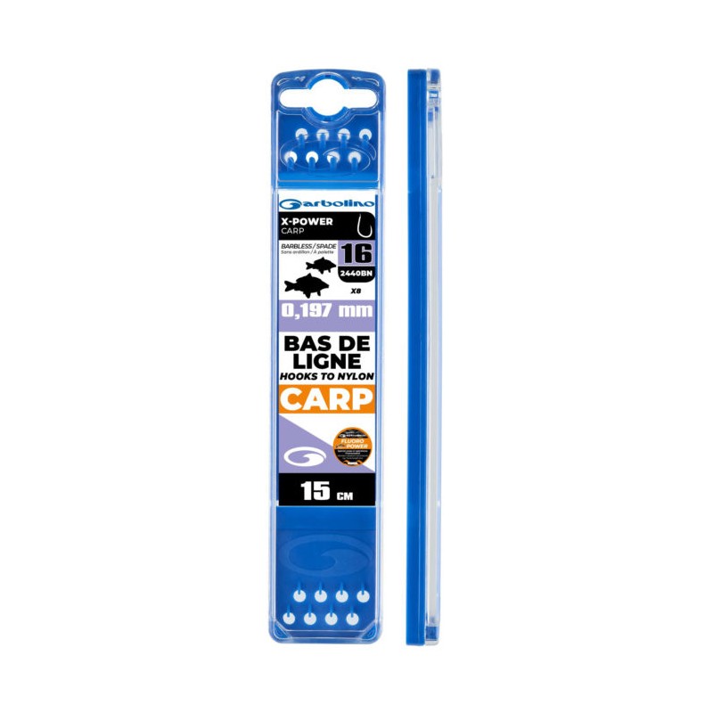 BAS DE LIGNE MONTES COMPETITION XPOWER CARP 0.20MM H14 GARBOLINO