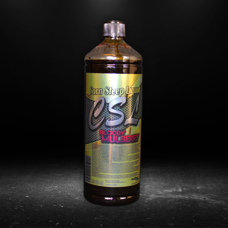 GOLD CSL LIQUID CARP FOOD BLOODY MULBERRY 1L PROELITE BAITS