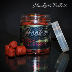 GOLD HOOKERS BAITS PELLETS 8/14/20MM BLOODY MULBERRY 130G PROELITE
