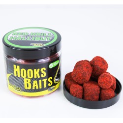 HOOK PELLETS POWDER DIPS 14/20MM RED KRILL HALIBUT 100G PROELITE