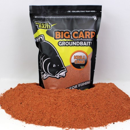 BIG CARP GROUND BAITS KRILL CRAB 1.8KG PROELITE BAITS