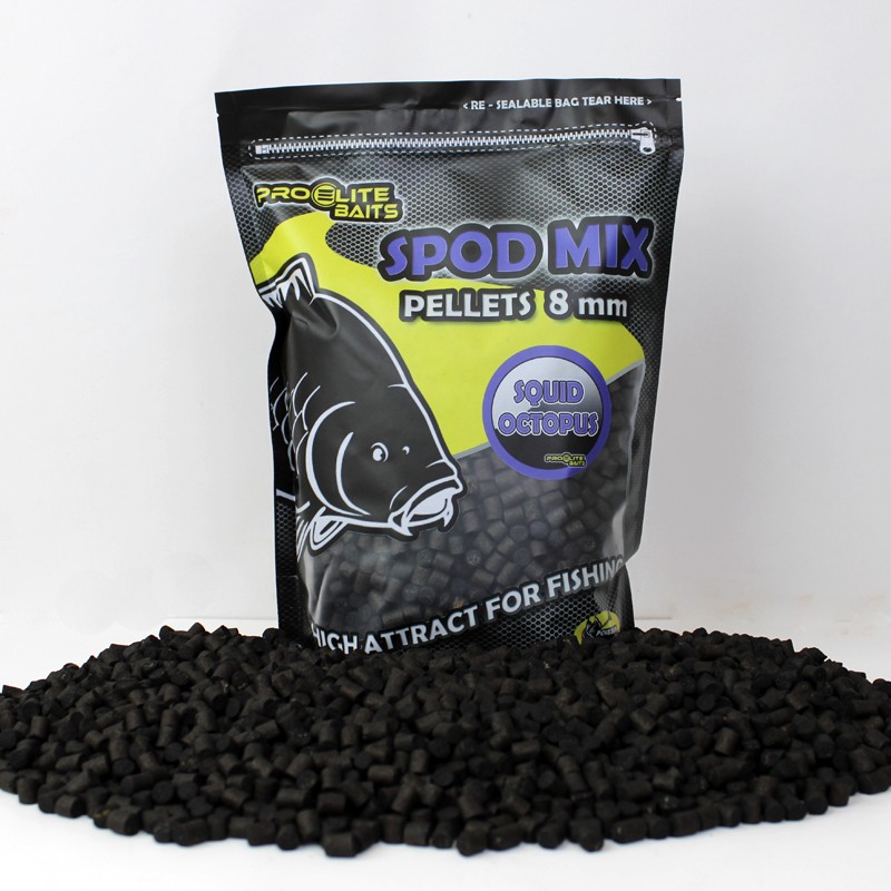 SPOD MIX 8MM PELLETS SQUID OCTOPUS 1.8KG PROELITE BAITS