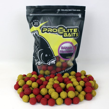 BOUILLETTE BOILIE CLASSIC BANANA STRAWBERRY 14MM 800G PROELITE BAITS