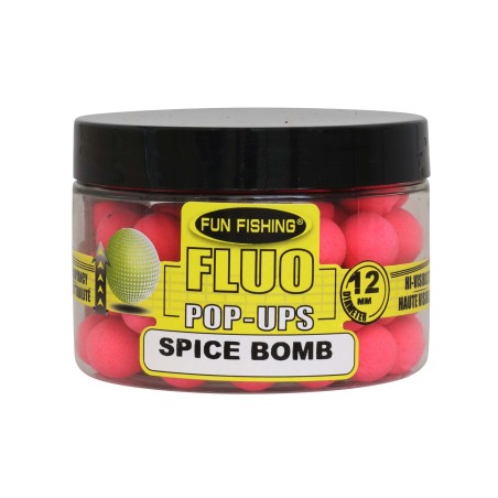 FLUO POP UPS -12MM - 40GR -ROSE / SPICE BOMB