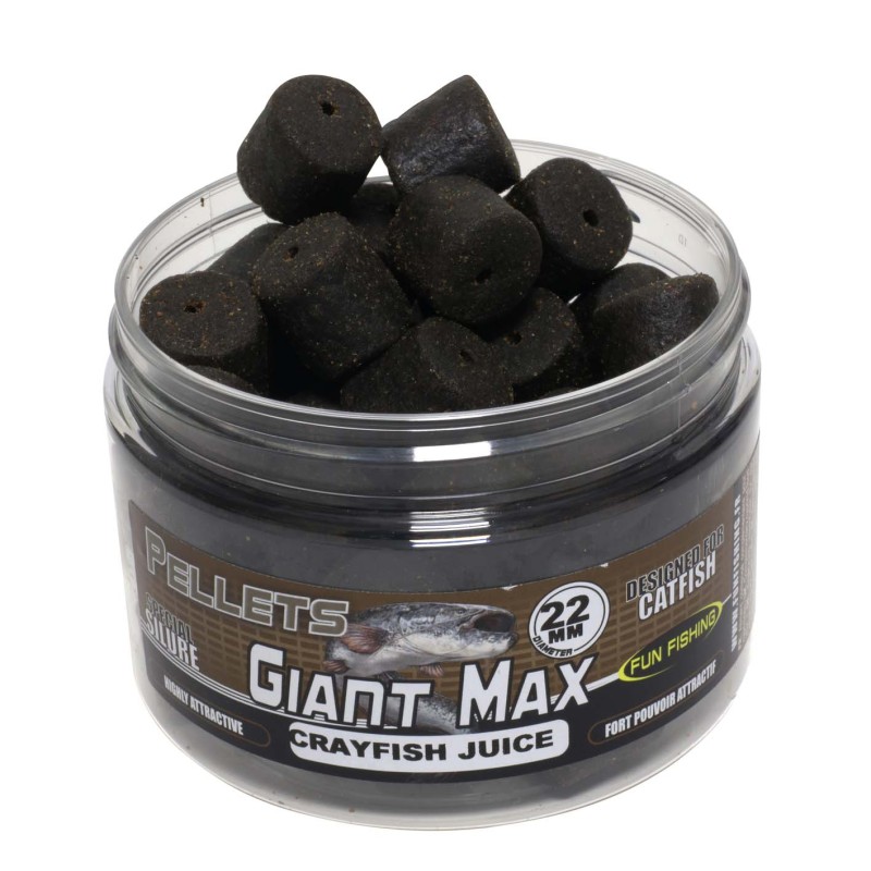 GIANT MAX - PELLETS PERCES - 250GR - 22MM - CRAYFISH JUICE FUN FISHING