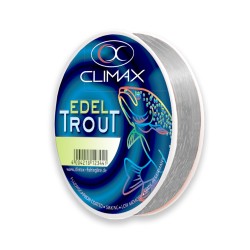 NYLON TRUITE EDELTROUT  0.18MM 300M GRIS ARGENTÉ CLIMAX
