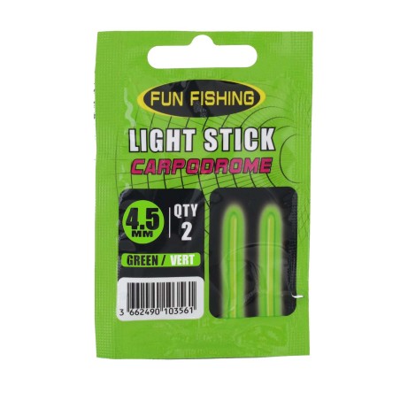 ANTENNE LUMINEUSE (LIGHT STICK) 4.5MM - VERT- X2